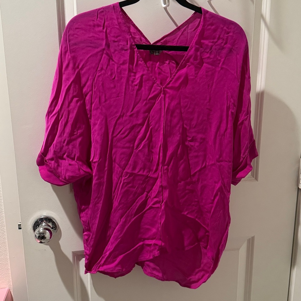 Vince Fuchsia Blouse